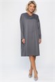 Платье Хюгге (темно-серое) П14121-25М П14121-25М