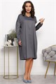 Платье Хюгге (темно-серое) П14121-25М П14121-25М