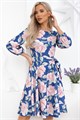 Платье Изабелла (сине-розовое) П13790-45М П13790-45М