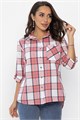 Рубашка Аланта (бело-розовая) Б14036-18М Б14036-18М