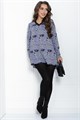 Блуза Фауна (синяя) Б11036 Б11036