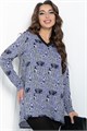 Блуза Фауна (синяя) Б11036 Б11036
