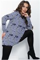 Блуза Фауна (синяя) Б11036 Б11036
