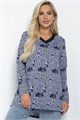 Блуза Фауна (синяя) Б11036 Б11036
