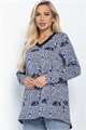 Блуза Фауна (синяя) Б11036 Б11036