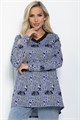 Блуза Фауна (синяя) Б11036 Б11036