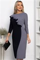 Платье Эванесса (серо-синие) П12745-35М П12745-35М