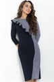 Платье Эванесса (серо-синие) П12745-35М П12745-35М