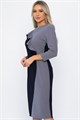 Платье Эванесса (серо-синие) П12745-35М П12745-35М