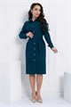 Платье-рубашка В большом городе (сине-зеленое) П12798М П12798М