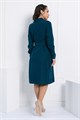 Платье-рубашка В большом городе (сине-зеленое) П12798М П12798М
