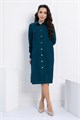 Платье-рубашка В большом городе (сине-зеленое) П12798М П12798М