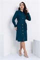 Платье-рубашка В большом городе (сине-зеленое) П12798М П12798М