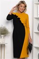 Платье Эванесса (черно-желтое) П12748-35М П12748-35М