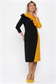Платье Эванесса (черно-желтое) П12748-35М П12748-35М