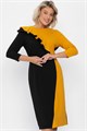 Платье Эванесса (черно-желтое) П12748-35М П12748-35М