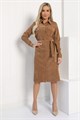 Платье-рубашка В большом городе (коричневое) П12800М П12800М