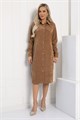 Платье-рубашка В большом городе (коричневое) П12800М П12800М