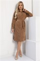 Платье-рубашка В большом городе (коричневое) П12800М П12800М