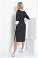 Платье Нежный акцент (черно-белое) П12829-18М П12829-18М