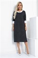 Платье Нежный акцент (черно-белое) П12829-18М П12829-18М