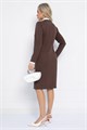 Платье Деловой стиль (шоколад) П12761-12М П12761-12М