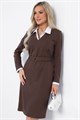Платье Деловой стиль (шоколад) П12761-12М П12761-12М