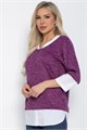 Джемпер Нежный акцент (сиреневый) Б12616-4 Б12616-4