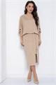 Платье Вэнсдей (бежевое) П12577-4 П12577-4