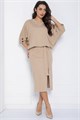 Платье Вэнсдей (бежевое) П12577-4 П12577-4