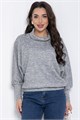 Джемпер Бернарда (серый меланж) Б12491-8 Б12491-8