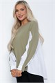 Джемпер Адина (оливково-белый) Б12209-5 Б12209-5