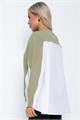 Джемпер Адина (оливково-белый) Б12209-5 Б12209-5