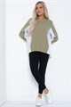 Джемпер Адина (оливково-белый) Б12209-5 Б12209-5