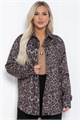 Рубашка Всегда на стиле (серый лео) Б12407-7 Б12407-7