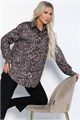 Рубашка Всегда на стиле (серый лео) Б12407-7 Б12407-7
