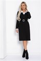 Платье Деловой стиль (черное) П12342-12 П12342-12