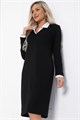 Платье Деловой стиль (черное) П12342-12 П12342-12