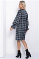 Платье Есения (серо-синее) П12272-30 П12272-30