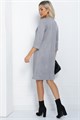 Платье Элегантная простота (серое) П12242-6 П12242-6