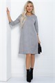 Платье Элегантная простота (серое) П12242-6 П12242-6