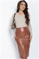 Юбка Роксет (коричневая) Ю11493 Ю11493
