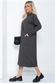 Платье Стильная осень (серое) П11436 П11436