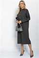 Платье Стильная осень (серое) П11436 П11436
