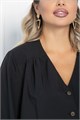 Блуза Калитея (черная) Б11624 Б11624