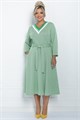 Платье Осенняя история (светло-зеленое) П11226 П11226