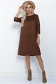 Платье Элегантная простота (коричневое) П11266 П11266