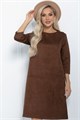 Платье Элегантная простота (коричневое) П11266 П11266