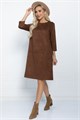 Платье Элегантная простота (коричневое) П11266 П11266