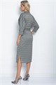Платье Фокси (черно-бежевое) П11249 П11249